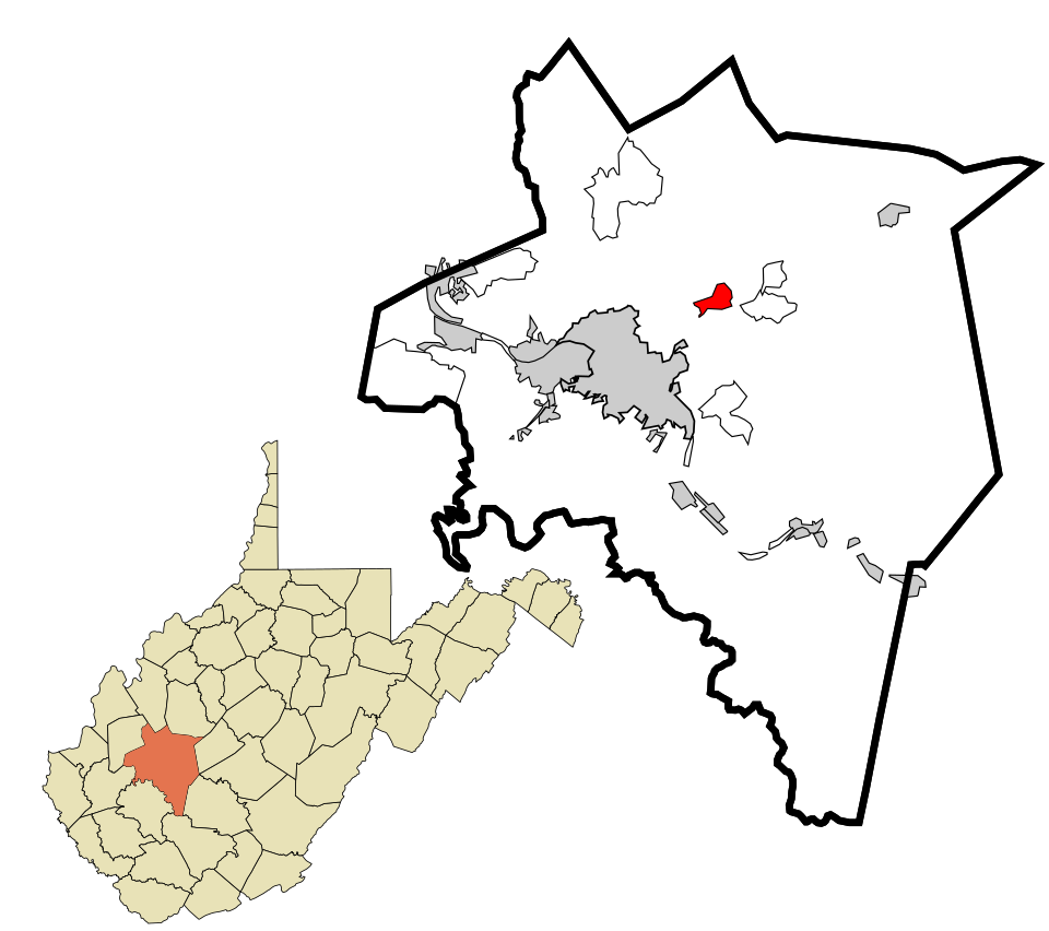 Locator map of Big Chimney