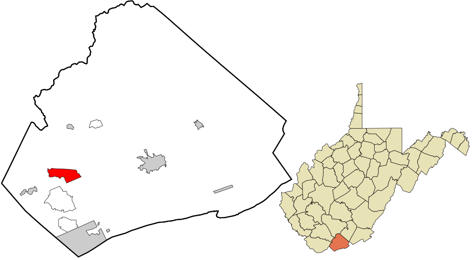 Locator map of Montcalm