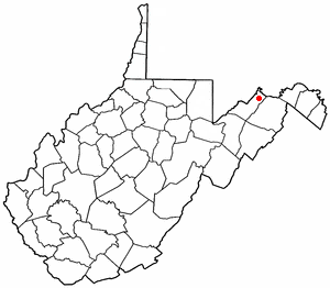 Locator map of Fort Ashby