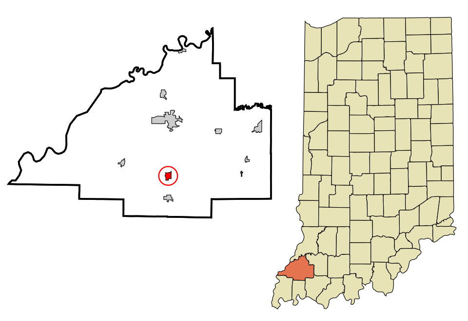 Locator map of Fort Branch