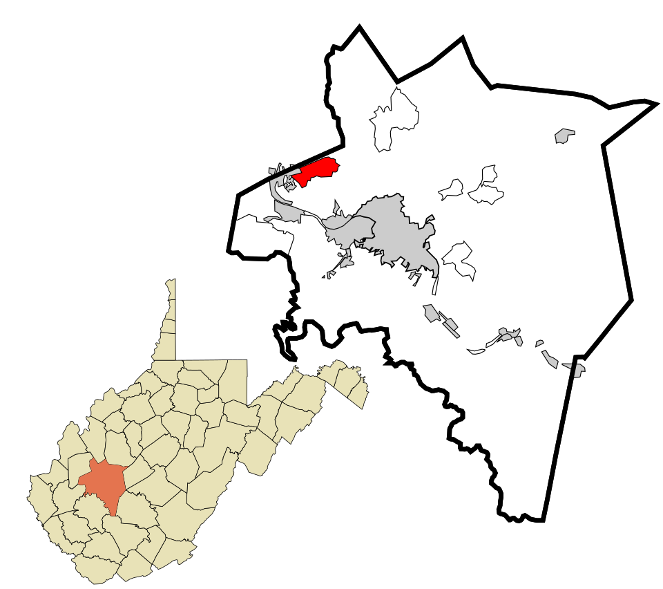 Map of Cross Lanes