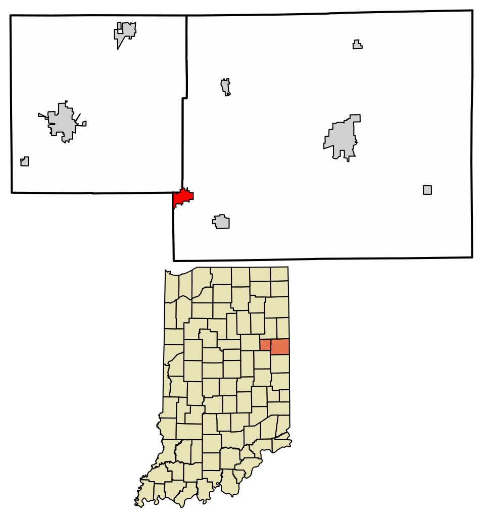Locator map of Dunkirk