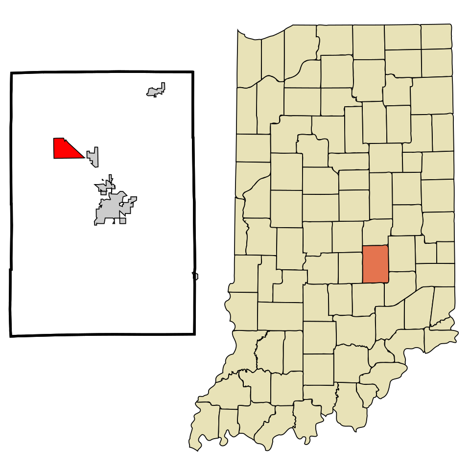 Locator map of Fairland