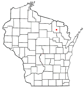 Locator map of Laona