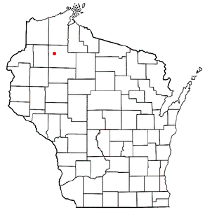 Locator map of Little Round Lake