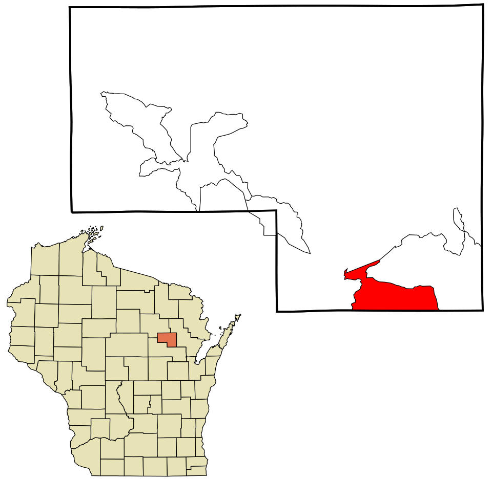 Locator map of Keshena