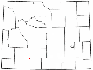 Locator map of Point of Rocks