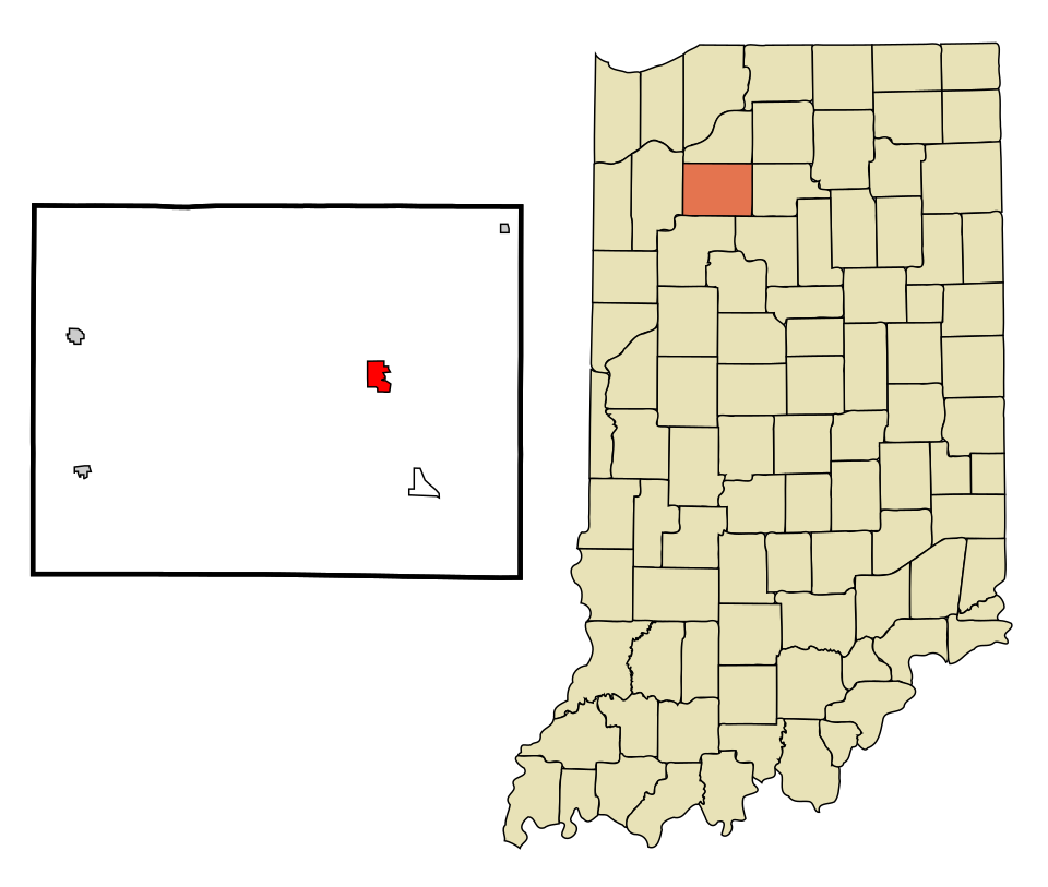 Locator map of Winamac