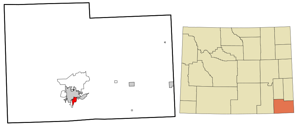 Locator map of Fox Farm-College