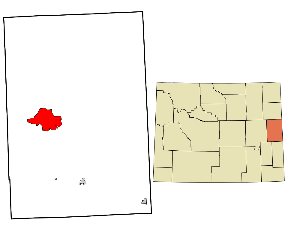 Locator map of Lance Creek