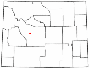 Locator map of Ethete