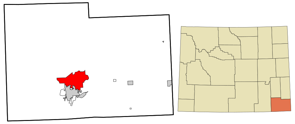 Locator map of Ranchettes