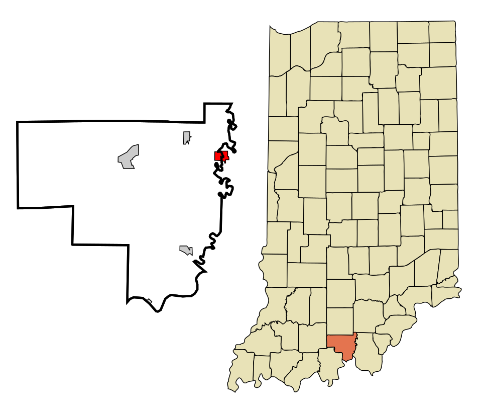 Locator map of Milltown