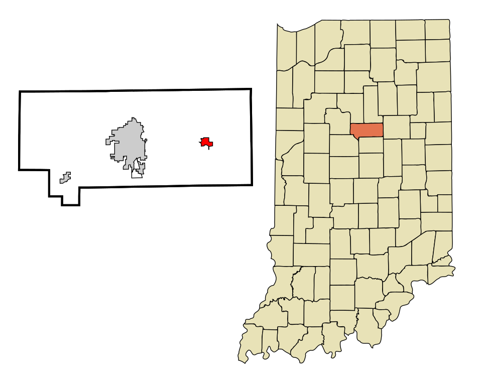 Locator map of Greentown