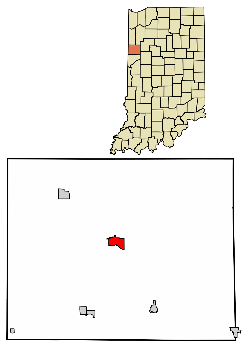 Locator map of Fowler