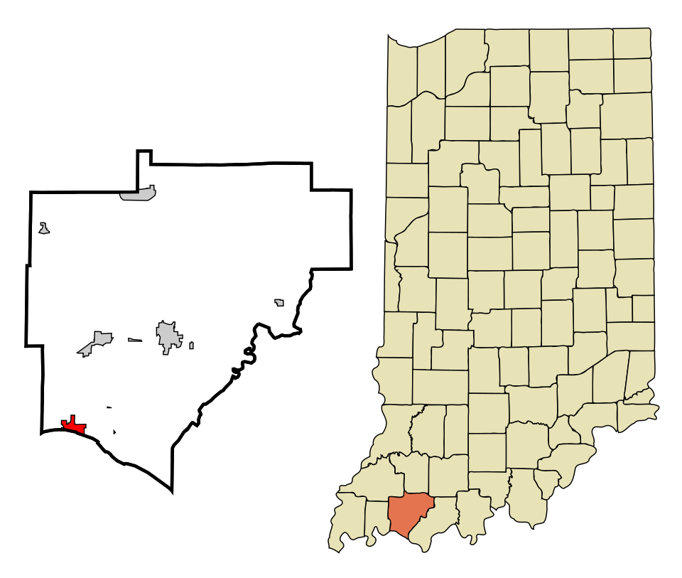 Locator map of Newburgh