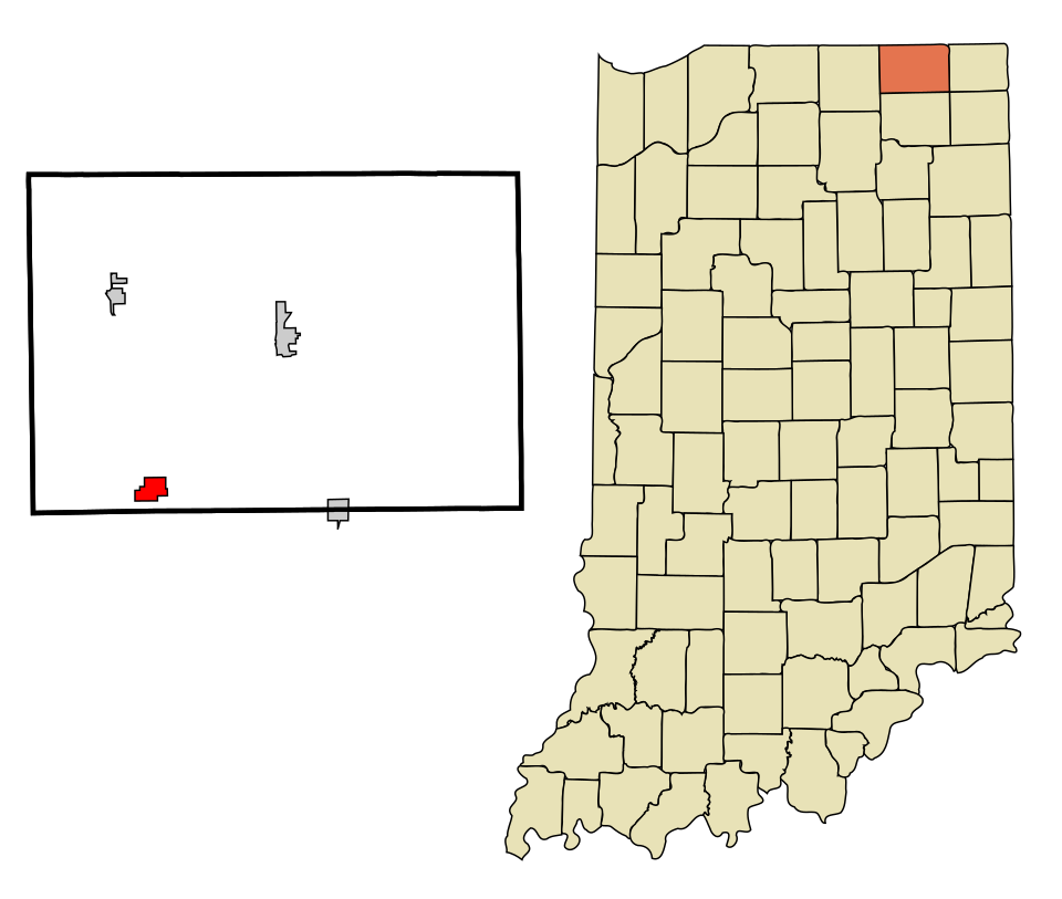 Locator map of Topeka
