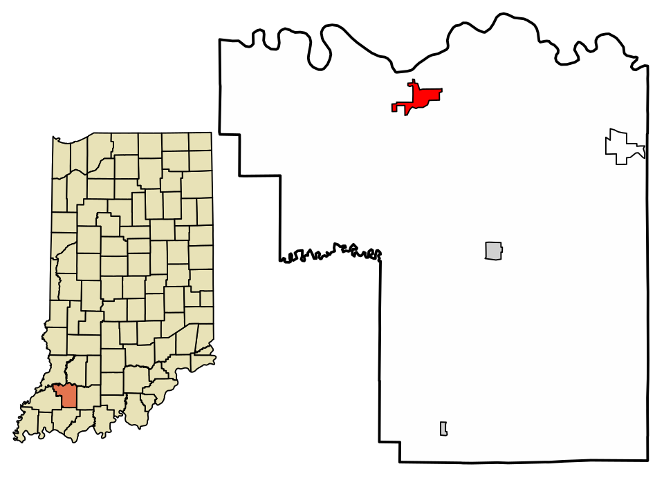 Locator map of Petersburg