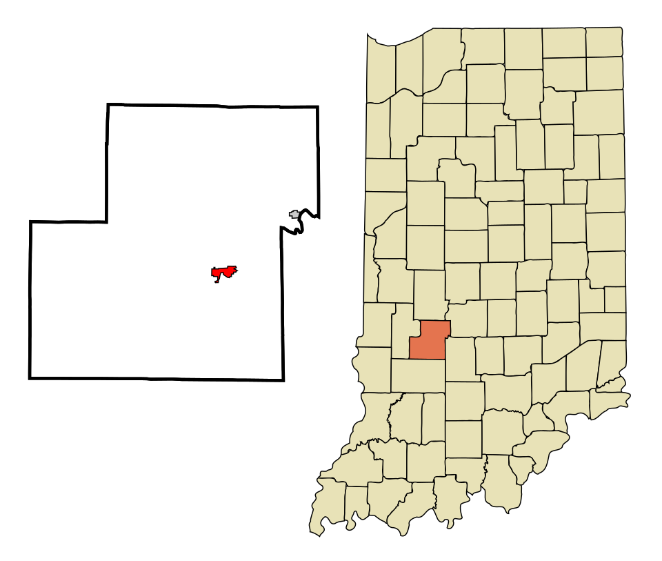 Locator map of Spencer