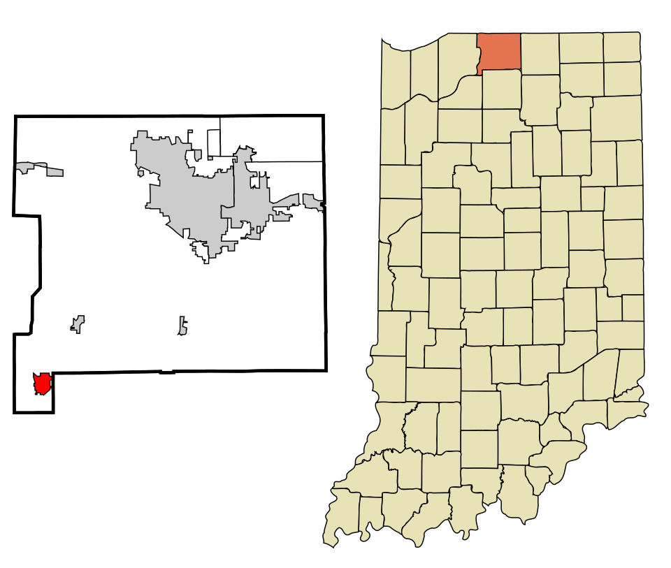 Locator map of Walkerton