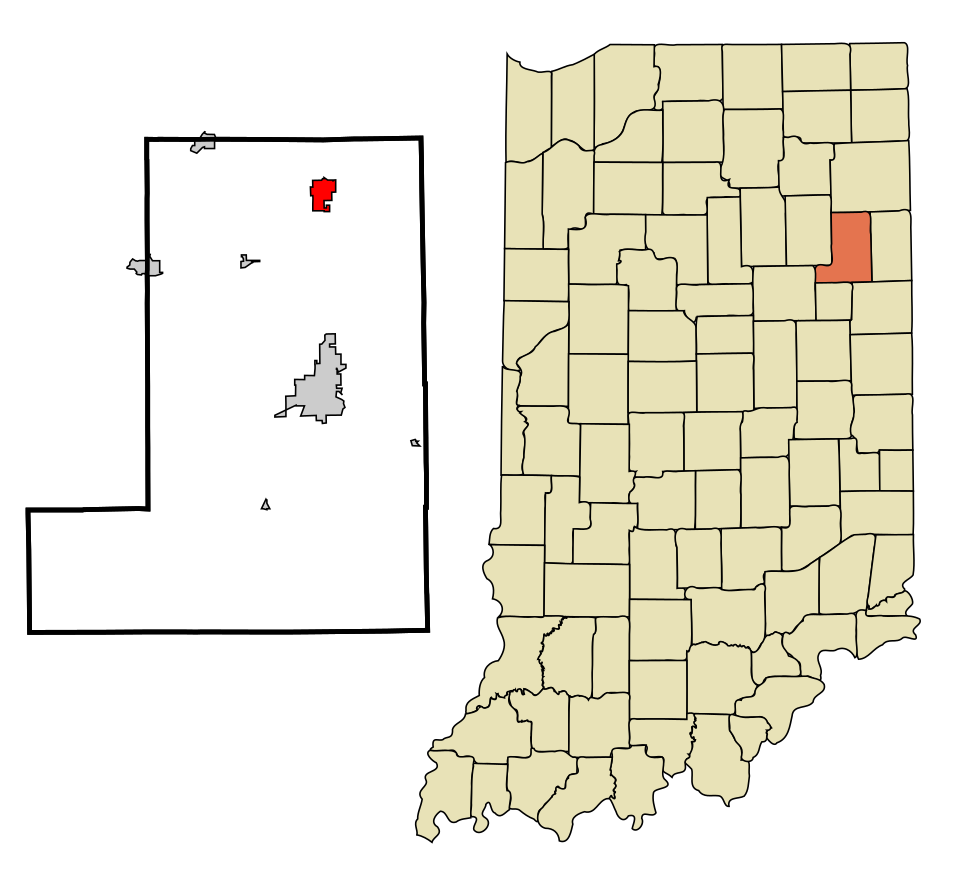 Locator map of Ossian