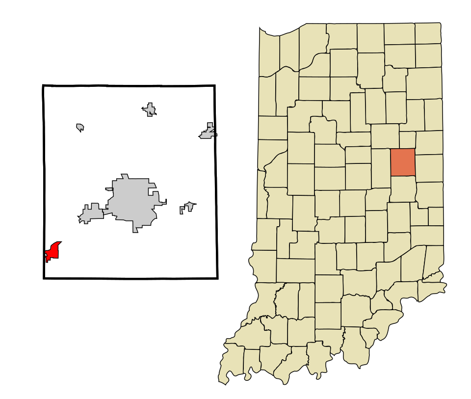 Locator map of Daleville