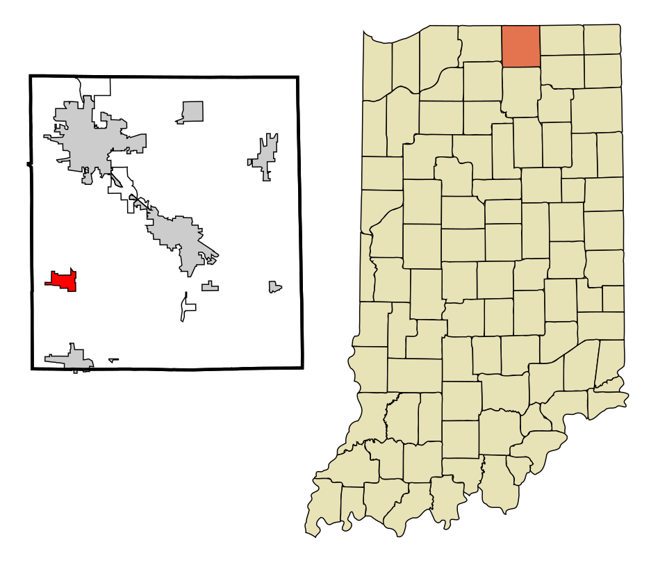 Locator map of Wakarusa