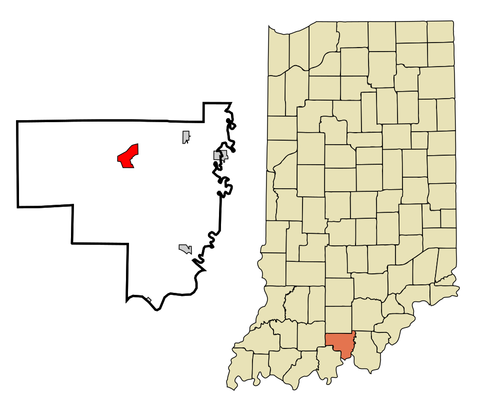 Locator map of English