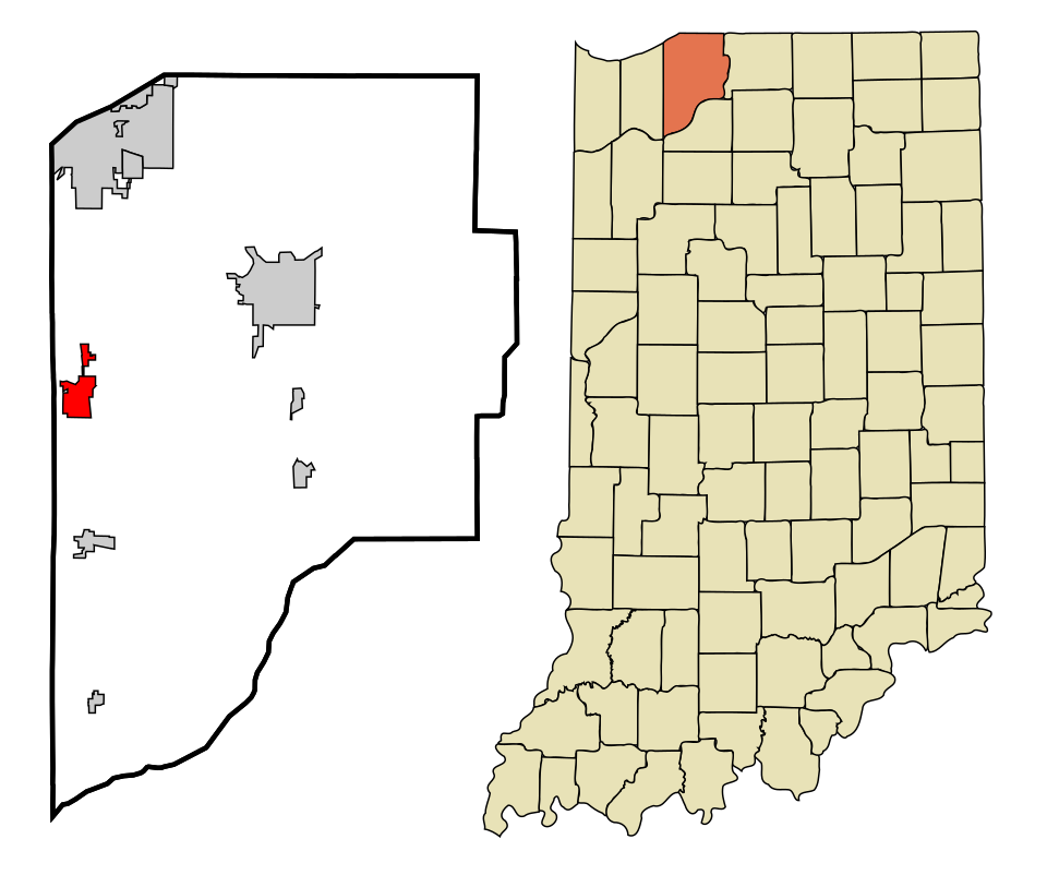 Locator map of Westville