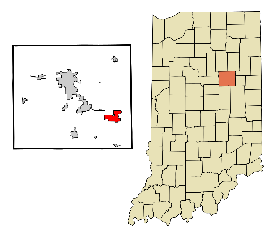 Locator map of Upland
