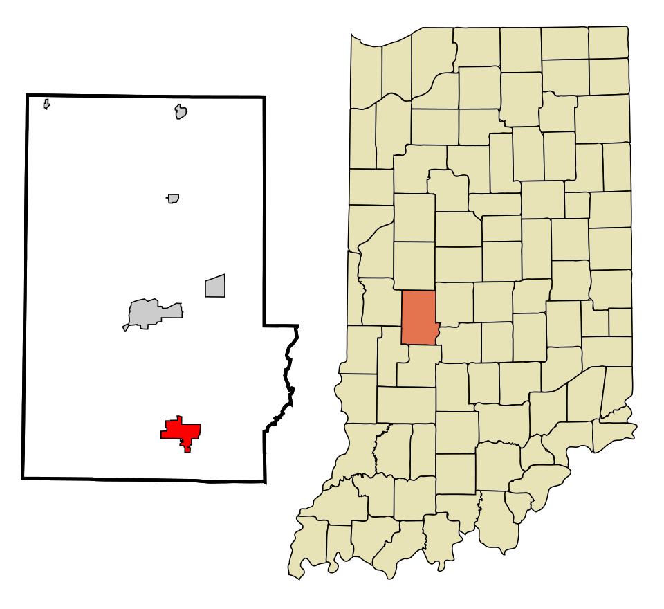 Locator map of Cloverdale