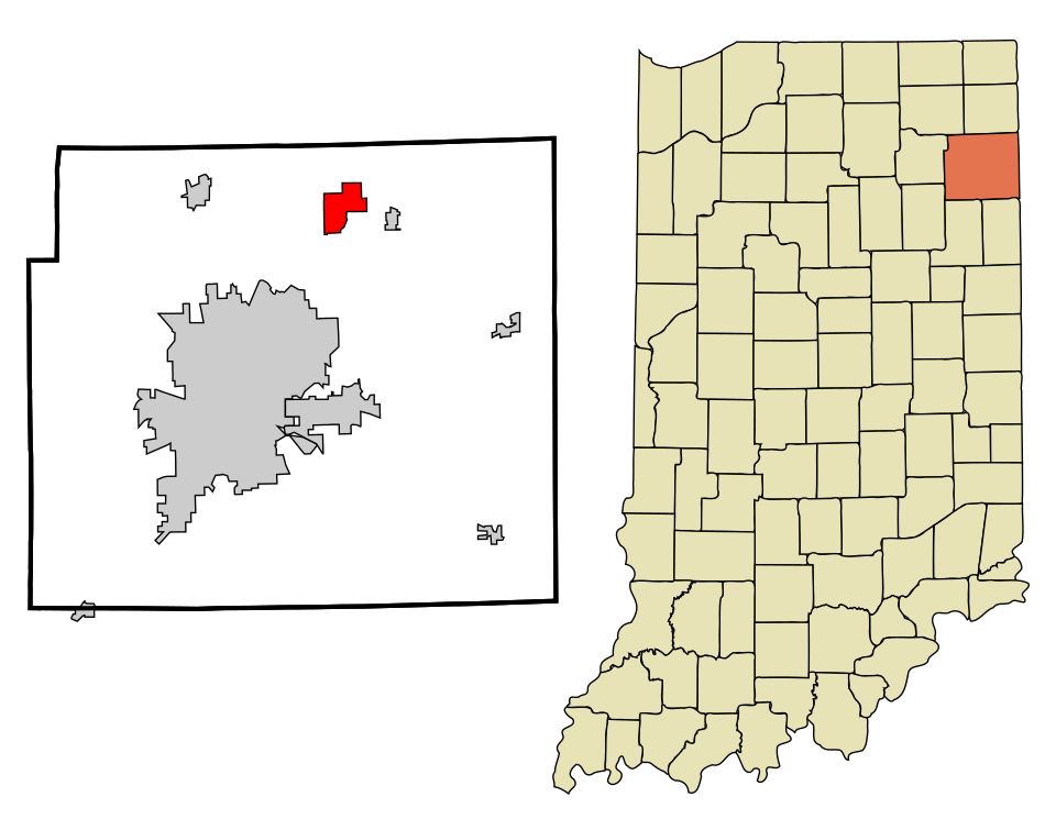 Locator map of Leo-Cedarville