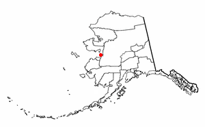 Locator map of Unalakleet