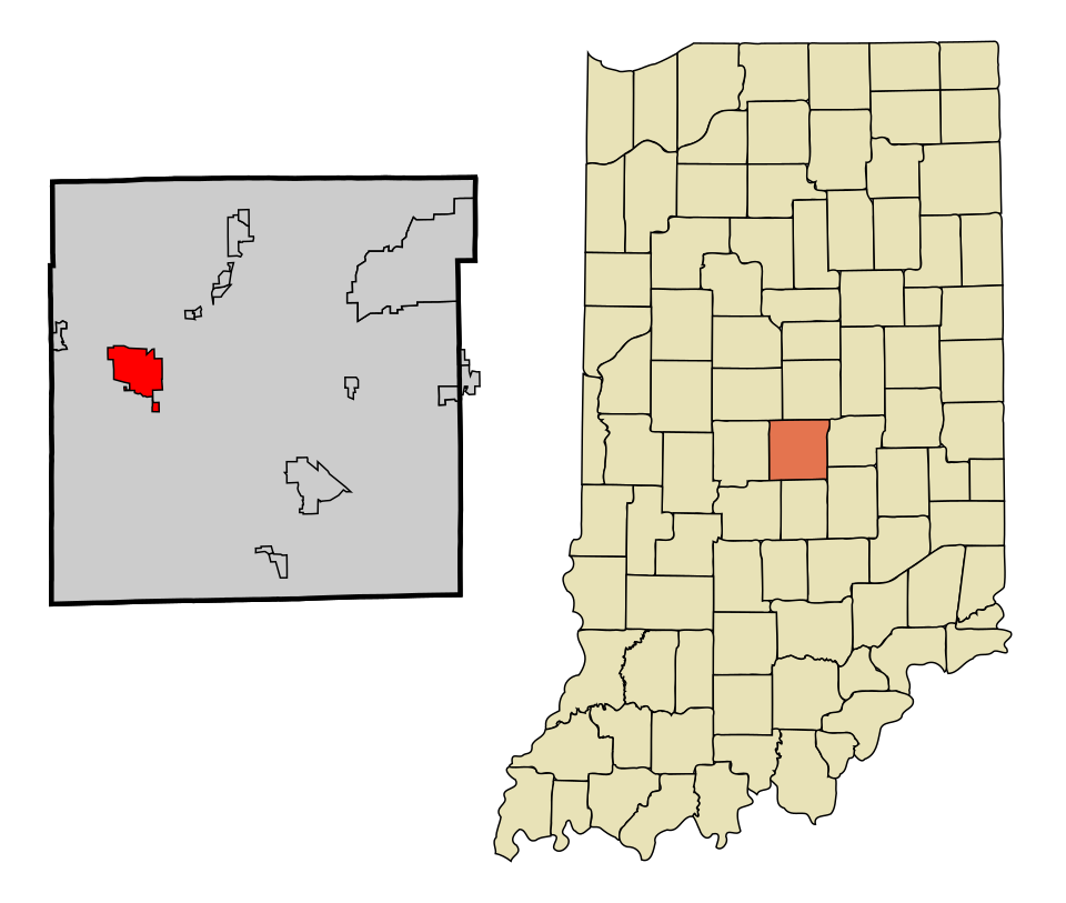Locator map of Speedway