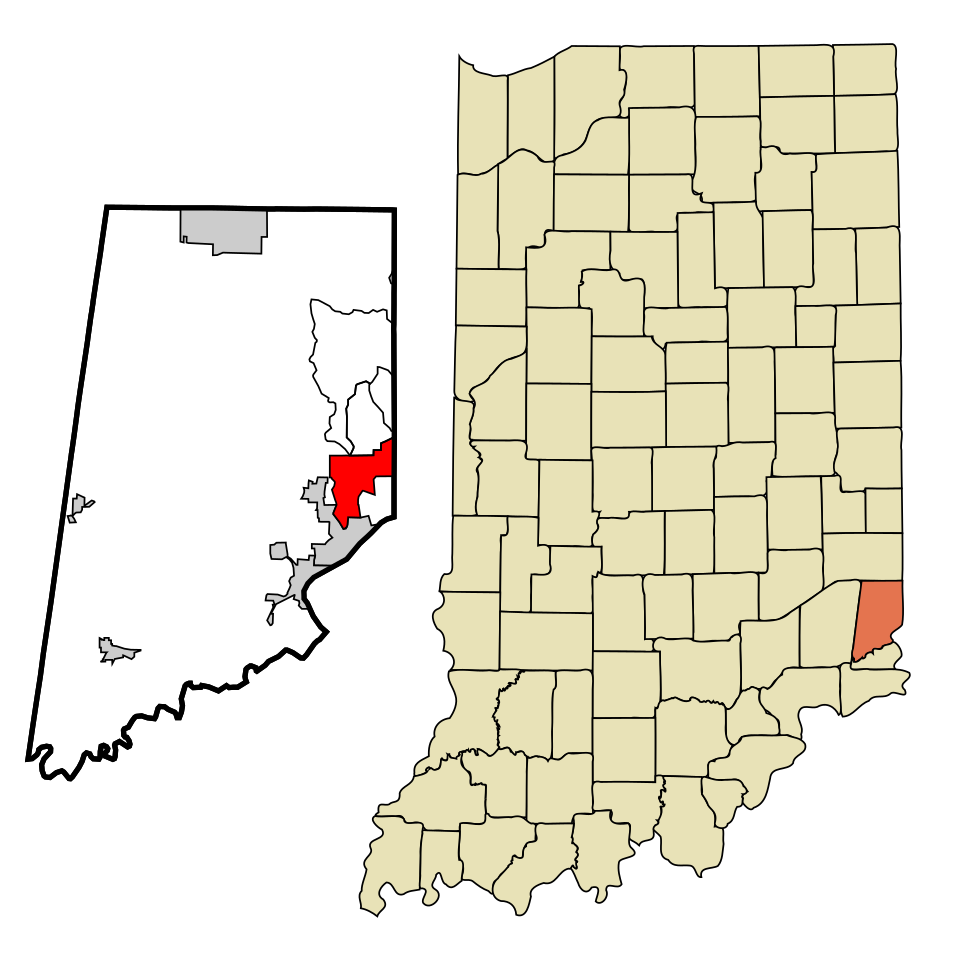 Locator map of Greendale