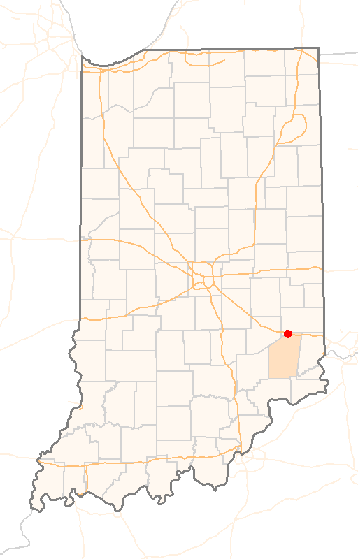 Locator map of Batesville