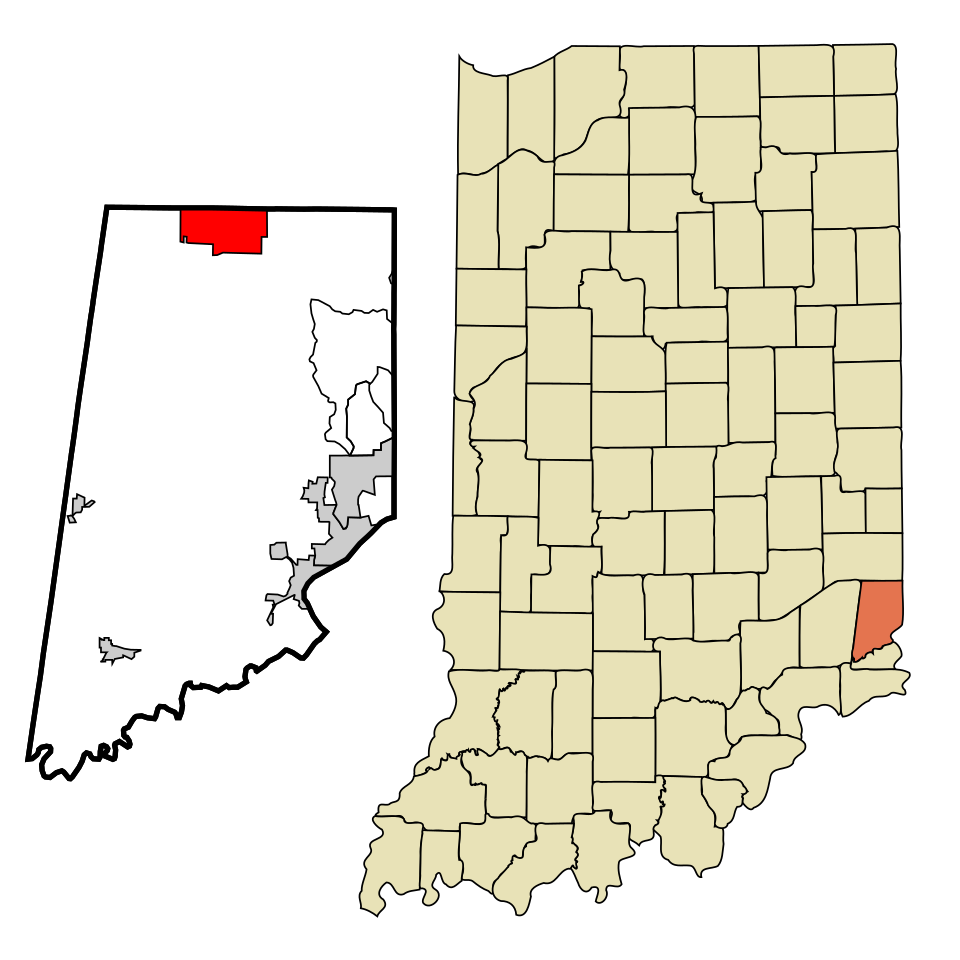 Locator map of St. Leon
