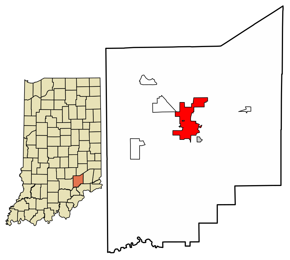 Map of North Vernon