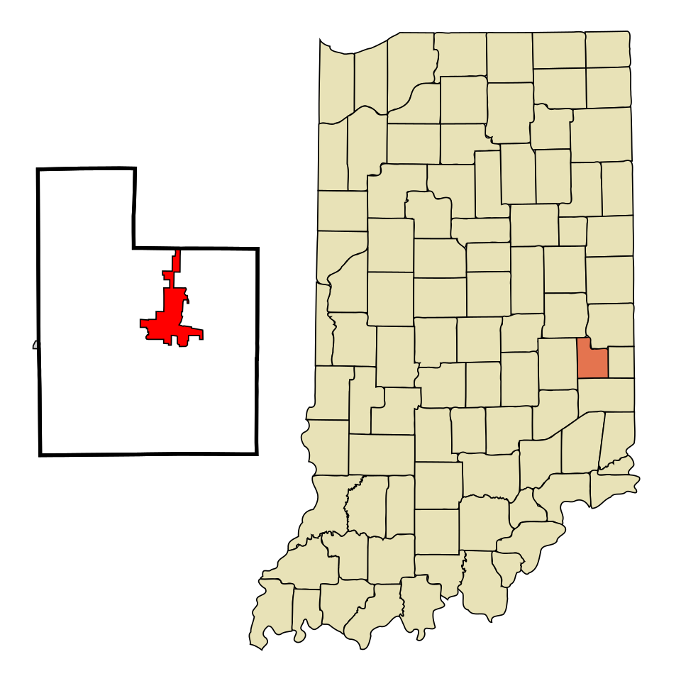 Map of Connersville
