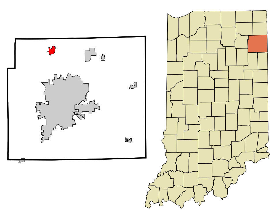 Map of Huntertown