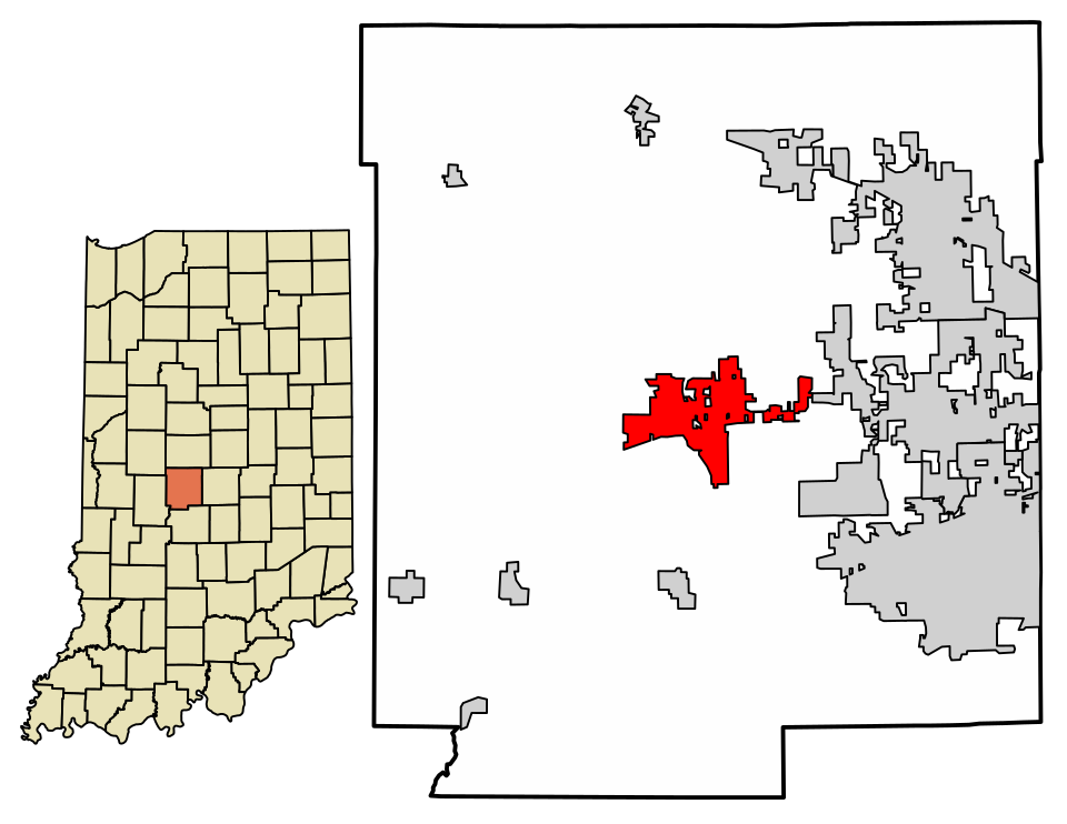 Locator map of Danville