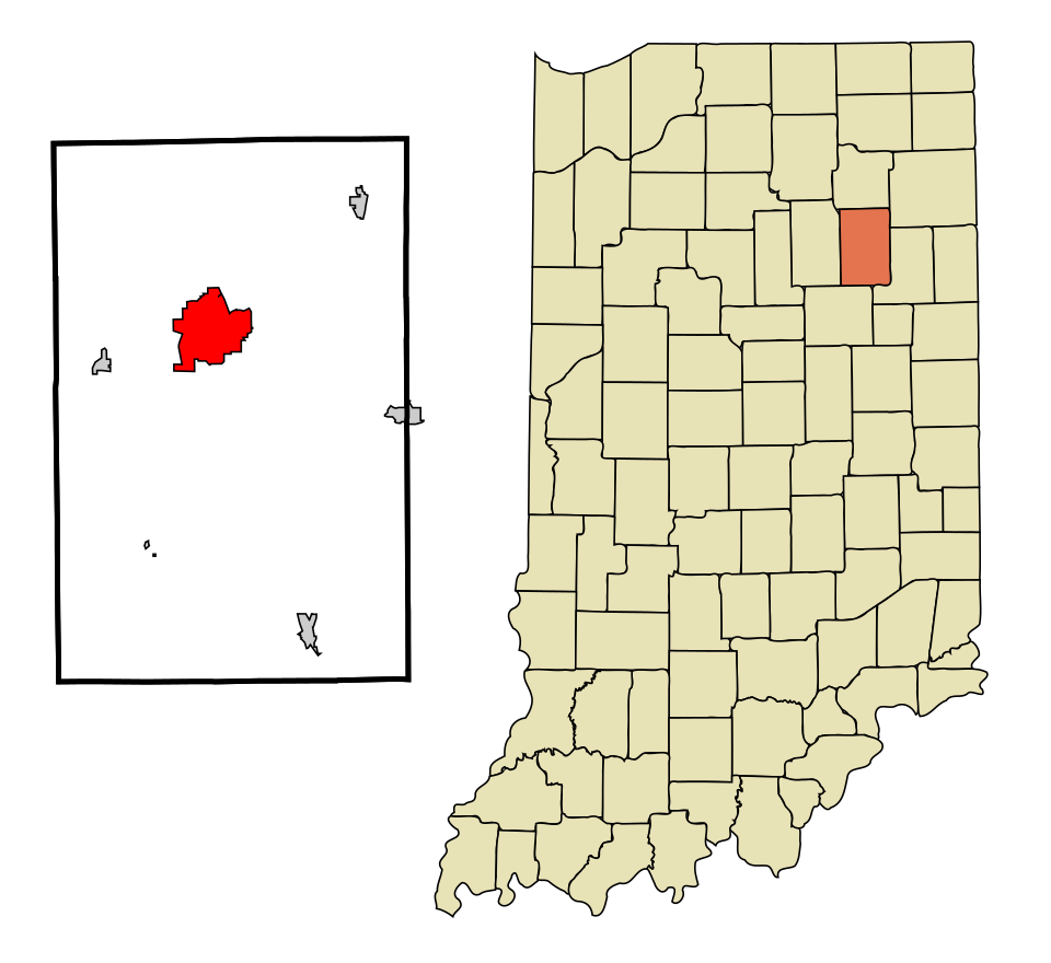 Locator map of Huntington