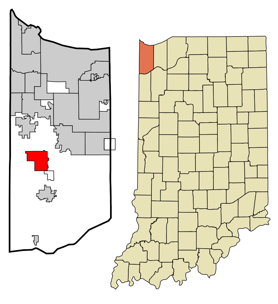 Locator map of Cedar Lake