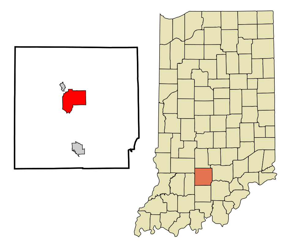 Locator map of Bedford