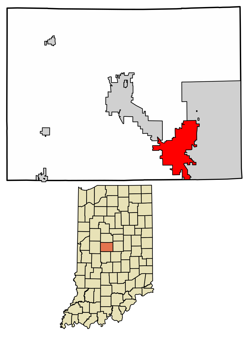 Map of Whitestown