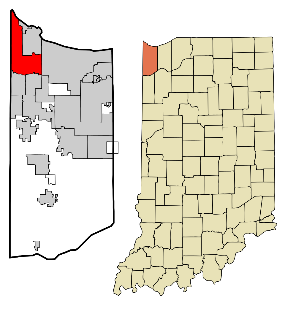Locator map of Hammond