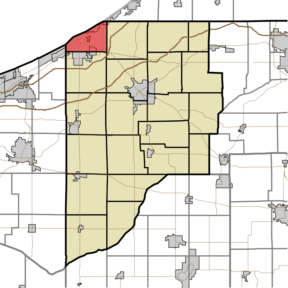 Locator map of Michigan