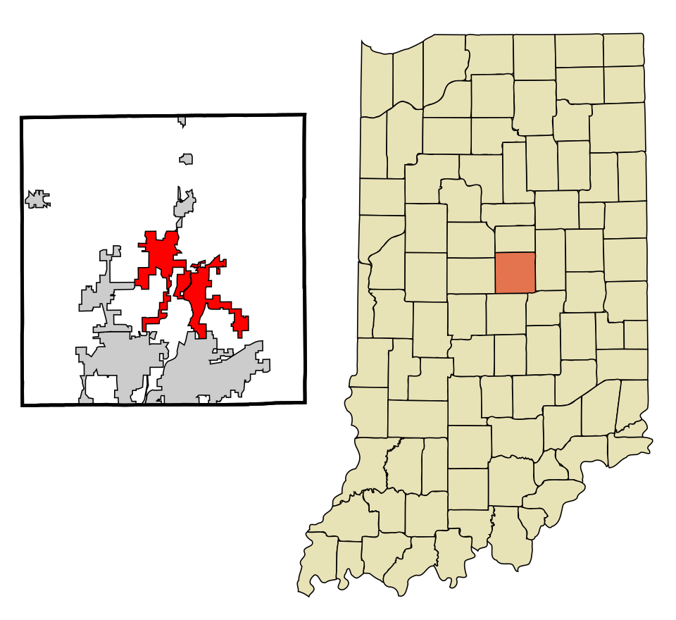 Locator map of Noblesville