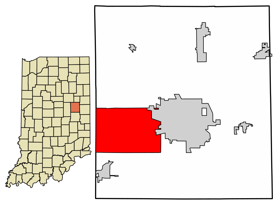 Locator map of Yorktown
