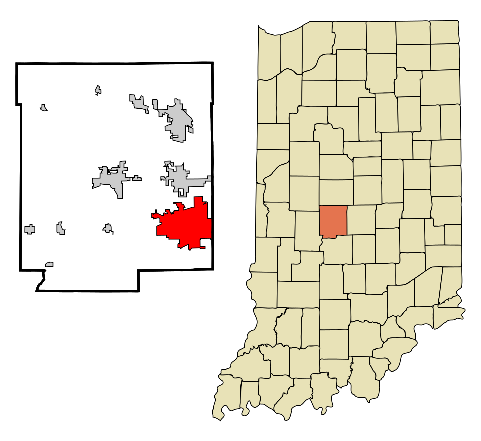 Locator map of Plainfield